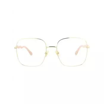 Металлические оптические оправы Chlo Square Frame Gold Pink Transparent One Size