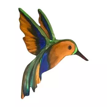 Металлические поделки Колибри Наружные украшения Кулон Ручной Колибри Двор Искусство A