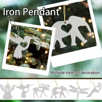 Металлические поделки, небольшой силуэт животного, железный кулон, интересное украшение Love Nat, можно использовать в качестве подарка на День святого Валентина A