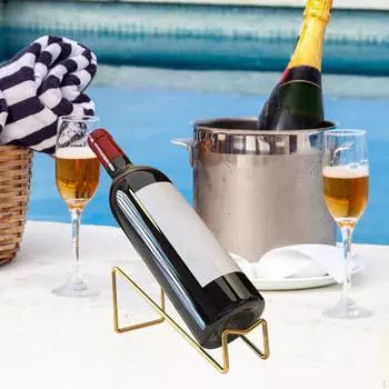 Металлические подставки для бутылок для хранения вина в ресторанах отелей белый