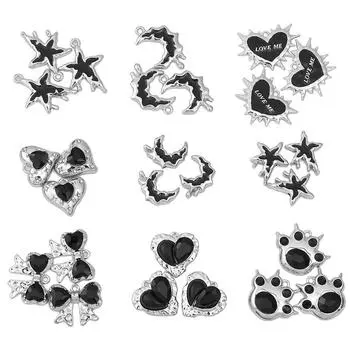 Металлические подвески в виде лунной звезды для изготовления ювелирных изделий DIY браслет ожерелье сердце подвески 26x21mm 1pc