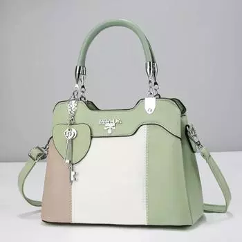 Металлические подвески женские сумки новые модные женские сумки сращивания большая вместительная сумка через плечо женские сумки через плечо