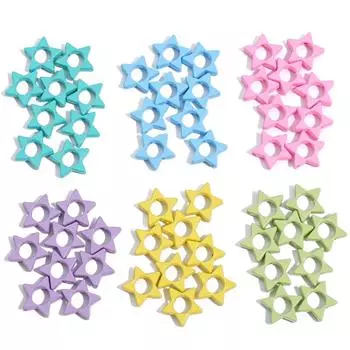 Металлические подвески-звезды для изготовления ювелирных изделий своими руками, браслетов, ожерелий, подвесок светло-зеленый