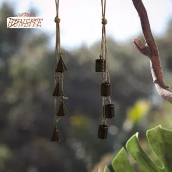 Металлические подвесные колокольчики в стиле ретро, декоративный кулон, колокольчики для украшения сада B