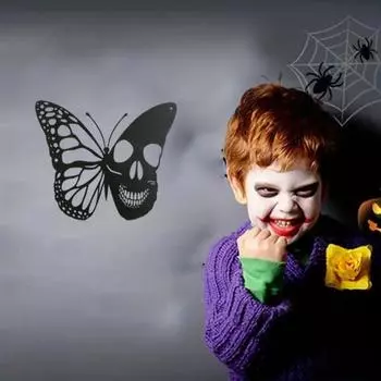 Металлические полые бабочки настенные железные настенные поделки для ванной комнаты украшения гостиной искусство черные полые A