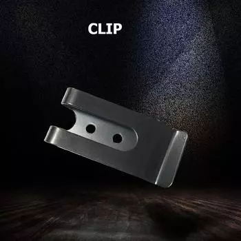 Металлические пряжки для поясного ремня, зажим для ножен, застежка для кармана, крючок для ключей (черный)