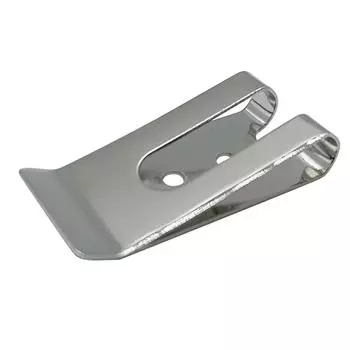 - Металлические пряжки для поясного ремня, зажим для ножен, застежка для кармана, крючок для ключей (Серебряный)