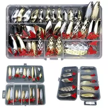 Металлические рыболовные приманки TAM, 20 шт., блесна для окуня, кривошипная наживка, крючки для снастей для морской воды 1pc