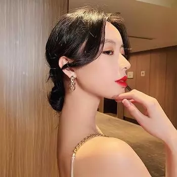 Металлические серьги-цепочки женские серьги в стиле ретро-панк, винтажные ювелирные изделия