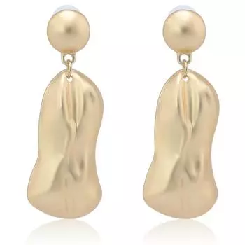 Металлические серьги из сплава премиум-класса, нестандартные геометрические серьги, женские преувеличенные ретро-серьги Ид аль-Фитр Лассер Байрам золотой