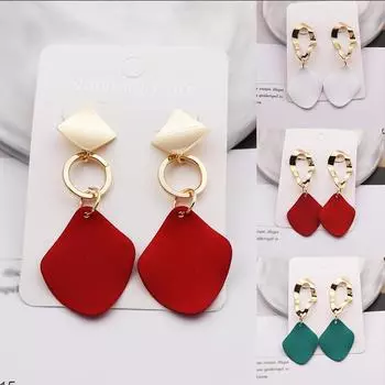 Металлические серьги-капли Подарки Изящные Свадебные Украшения Панк Геометрические Изысканные Женские Великолепные Ручной Работы