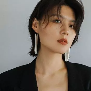 Металлические серьги-кисточки, мерцающие женские украшения, уникальные аксессуары для ушей в виде цепочки для отпуска short tassel