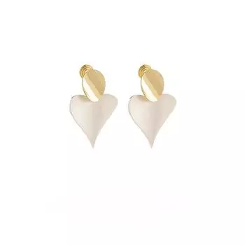 Металлические серьги Love для женщин, простые зажимы для ушей в виде москитной спирали без отверстий для ушей