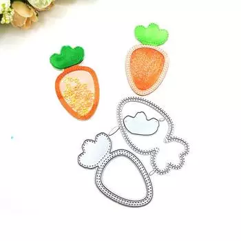 Металлические штампы для резки, карта для еды, моркови, узор, вырез, сделай сам, скрапбукинг, бумага, ремесло, тиснение, нож, форма, лезвие, штамп для штамповки серебряный