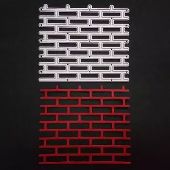 Металлические штампы для резки кирпичной стены, фоновая бумага, ремесленные штампы, рама, высечка для изготовления карт «сделай сам»
