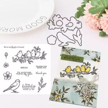 Металлические штампы для резки птиц, штампы, сделай сам, скрапбукинг, карты, трафарет, украшение для бумажного альбома Stamp
