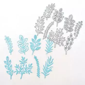 Металлические штампы для резки восемь листьев комбинированный узор вырезанный своими руками скрапбукинг бумага ремесло тиснение нож форма лезвие штамп для вырубки серебряный
