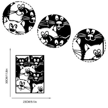 Металлические штампы для резки животных, кошек, украшений, скрапбукинга, бумажных поделок, ножей, форм, дыроколов, трафаретов, тиснения One Size чёрный