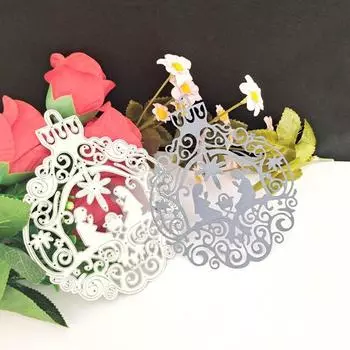 Металлические штампы Рождественские украшения Вырубные штампы Скрапбукинг Стальное ремесло Углеродистая сталь Вырубные штампы 10.3x11.3cm