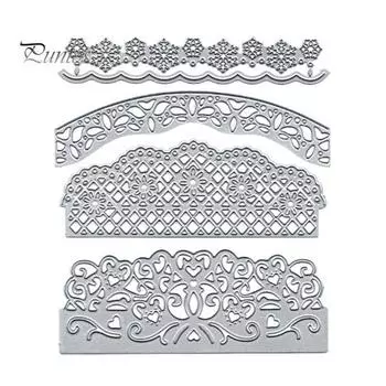 Металлические штампы с полой каймой DIY Craft Скрапбукинг Бумажные карты Декор альбома