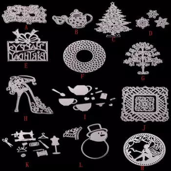 Металлические штампы, трафарет, скрапбукинг, фотобумага, карты, ремесла, тиснение, сделай сам One Size серебряный