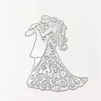 Металлические штампы трафареты для свадьбы DIY Скрапбукинг фотоальбом декоративное тиснение серебряный