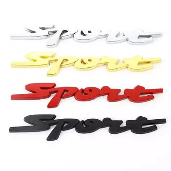 Металлические спортивные логотипы, наклейки на автомобиль, эмблема, значок, наклейки чёрный