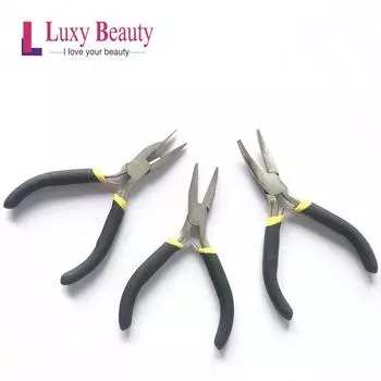 Металлические стальные плоскогубцы для наращивания волос I-tip, микро-нано-кольца для волос, плоскогубцы, инструменты, микро-наращивание волос, микробусины