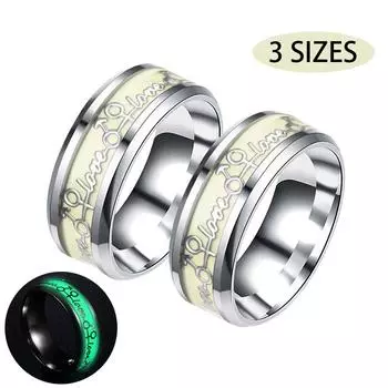 Металлические светящиеся кольца для пениса из нержавеющей стали, кольца для пениса, кольцо для задержки эякуляции, секс-игрушки S-26MM