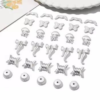 Металлические свободные бусины-бабочки в виде прокладки для изготовления ювелирных изделий DIY Браслет Ожерелье Подвески 20x7mm