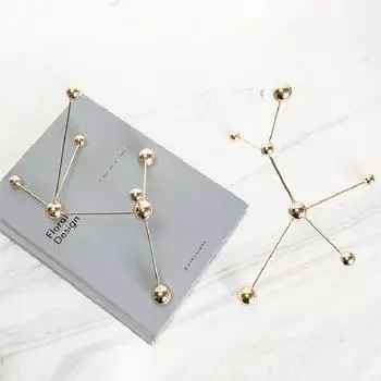 Металлические точки, линии, шары, геометрические орнаменты, современный и простой европейский стиль, радиальная модель, офис продаж, мягкие украшения