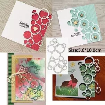 Металлические трафареты для резки пузырькового круга для DIY Скрапбукинг фотоальбом декоративное тиснение DIY бумажные карты