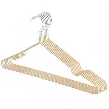 Металлические вешалки, нескользящая металлическая вешалка для сушки одежды с пластиковым покрытием для взрослых, для подвешивания и сушки одежды, 10 шт. 10-Pack серый