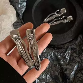 Металлические волнистые заколки, особый дизайн, зажим для холодного ветра, зажим для челки, зажим в виде утконоса, боковой зажим, заколка для волос, женский головной убор