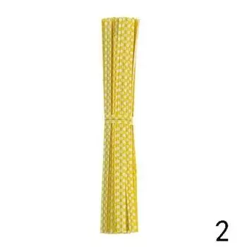 Металлические закрутки для салфеток из целлофана, проволока для кейк-поп-корна, 4 дюйма, 10 см, золотая упаковка из 100 леденцов, подарки, свадебные принадлежности для вечеринок