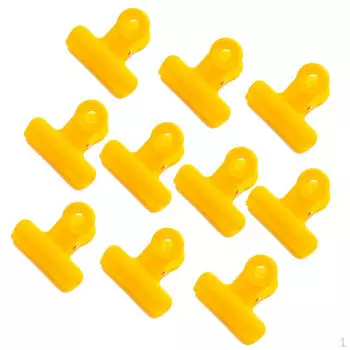 Металлические зажимы - желтый