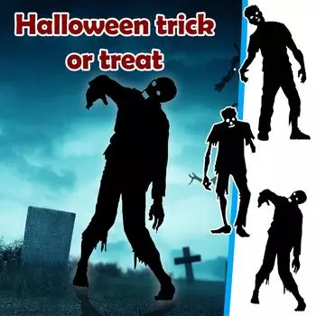 Металлические Железные Ремесла Хэллоуин Открытый Сцена Макет Зомби Украшения Украшения