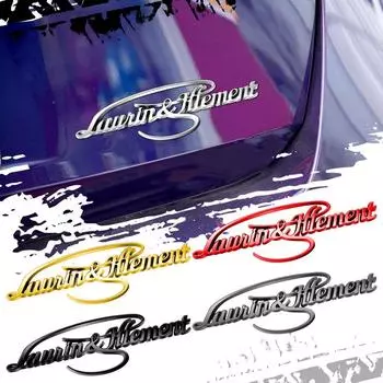 Металлический 3D значок L & K логотип автомобиля задний багажник наклейка на тело эмблема для Octavia Superb Kamiq Karoq Kodiaq Rapid Laurin & Klement