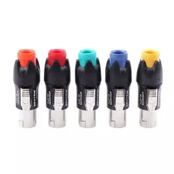 Металлический 4-контактный омический разъем профессиональный аудиоразъем Stage Slightly аксессуары для акустических проводов без пайки Nl4Fc зелёный