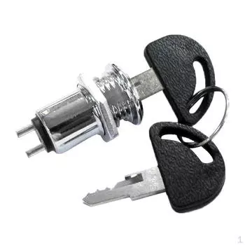 Металлический электрический 2-позиционный аварийный поворотный переключатель 125 В 1 А, серебристый