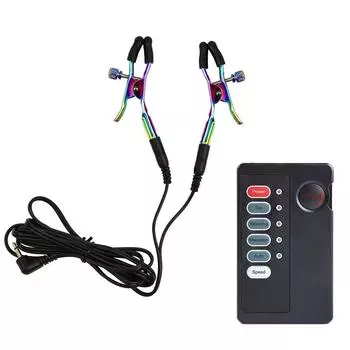 Металлический электрический шокер для сосков, зажим для сосков, фиксатор для упражнений, стимуляция, сексуальная регулировка SM, товары для взрослых Silver+Line