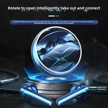 Металлический алюминиевый сплав Star Ring Bluetooth гарнитура с шумоподавлением Спортивные игры Киберспорт Низкая задержка Высокое качество звука серебряный серый