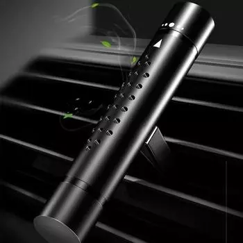 Металлический автомобильный парфюм, автомобильная ароматерапевтическая палочка, выход кондиционера, ароматерапевтический зажим, твердый автомобильный интерьер, украшение, освежитель воздуха чёрный