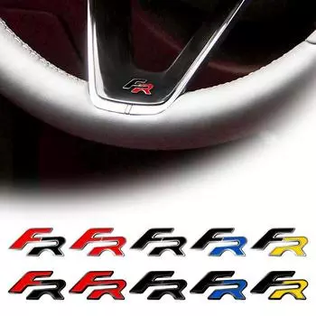 Металлический автомобильный стайлинг FR наклейка на руль значок эмблема для Ibiza Leon Alhambra Exeo Ateca Altea oledo Mii Formentor E-Racer