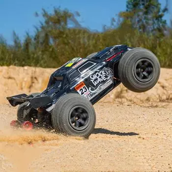 Металлический автомобиль с дистанционным управлением, профессиональный раллийный автомобиль, бесщеточный внедорожный автомобиль, гоночный автомобиль, дрифт, снежный человек, автомобиль из сплава, игрушка для мальчика (75 км/ч) красный