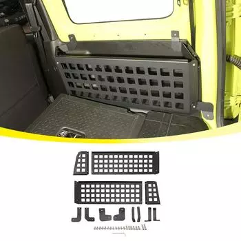 Металлический багажник, хвостовой ящик, многофункциональный ящик для хранения, полка-органайзер, лоток для Suzuki Jimny, 2019, автомобильные аксессуары