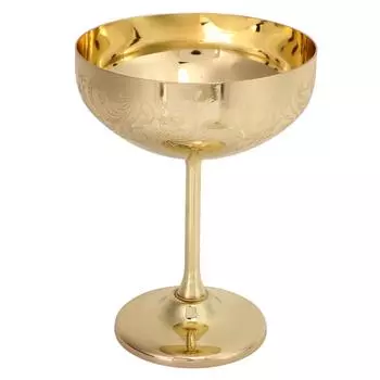 Металлический бокал для шампанского из нержавеющей стали 304, гравированный бокал для бара, бокал для красного вина, декоративные чашки Flower Ear Cup Gold Plating