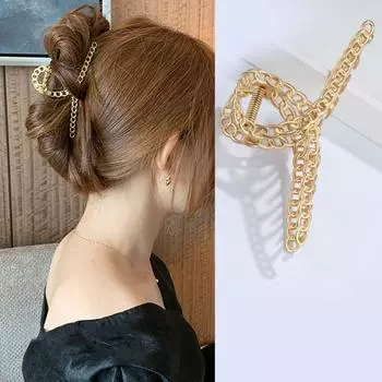 Металлический большой зажим для волос в форме краба для женщин и девочек, заколки для волос, корейские модные винтажные аксессуары для волос, заколки для волос, головные уборы 11cm