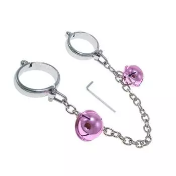 Металлический браслет колокольчик сексуальный браслет пара постельное белье взрослые игрушки европейские и американские браслеты реквизит Female Hand+10cm Chain+Do