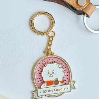 Металлический брелок BT21 RJ Welcome Party